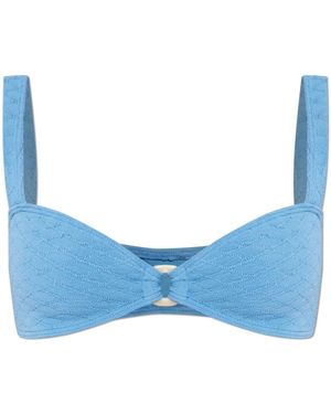 Bondeye Badmode ,Blauw ,Nylon Ring Delphi Crop