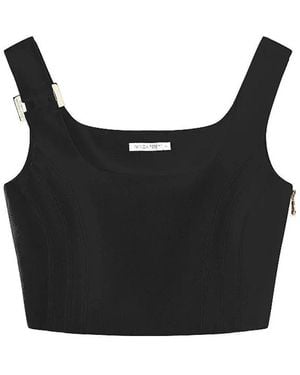 Patrizia Pepe Essential Top - Schwarz