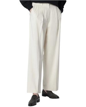 DUNST Chino-Hose Mit Doppelten Bundfalten - Weiß