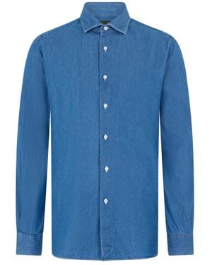Slowear Overhemden ,Blauw ,Denim Denim Overhemd