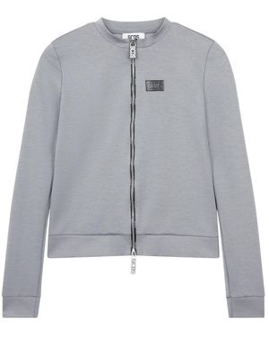Gcds Reißverschluss-Sweatshirt Mit Biesen - Grau