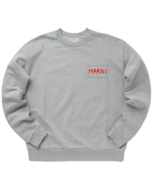Marni Blumiger sweatshirt in grau