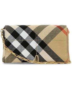 Burberry Schicke Schultertasche Für Stilvolle Ausflüge - Mettallic