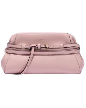 Moschino Tie Me Small Clutch Bag - Roze