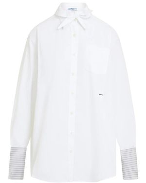 Prada Poplin Shirt - Wit