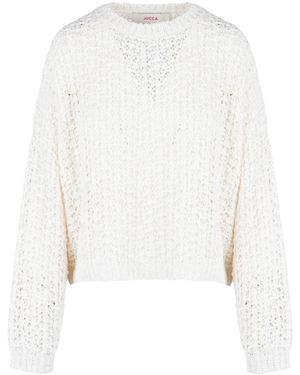 Jucca Rundhals-Strickware - Weiß