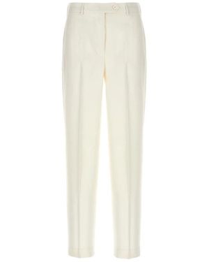 Kiton Slim-Fit Trousers - White