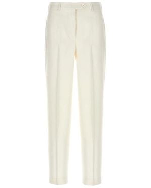 Kiton Slim-Fit Trousers - White