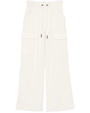 Moncler Broeken ,Wit ,Katoen Grenoble Drawstring Cargo Broeken