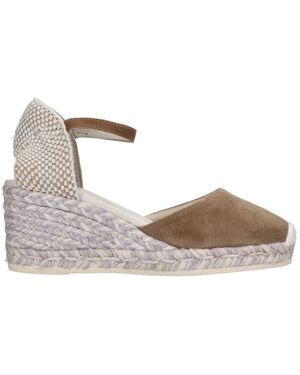 Espadrilles Mit Absatz - Grau