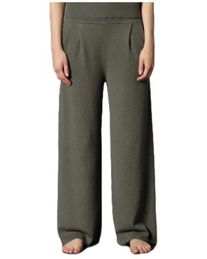SMINFINITY Comfy Palazzo Broek Met Plooi - Groen