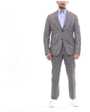 Etro Single Breasted Suits - Grey