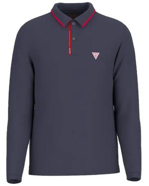 Guess Blaues Baumwollpolo Tech Taille