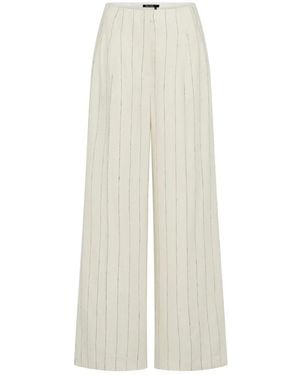 MARC AUREL Wide Trousers - Blanco