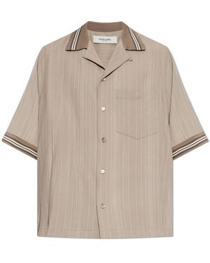 Golden Goose Short Sleeve Shirts - Natural