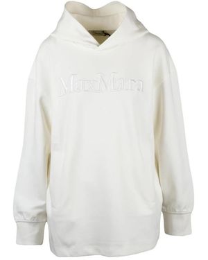 Max Mara Visiera Hooded Sweatshirt - Wit