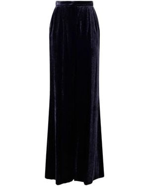 Alberta Ferretti Rokken ,Blauw ,Elegante Lange Rok Met Hoge Taille - Zwart