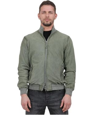 The Jack Leathers Bomber Jackets - Green