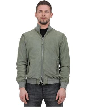 The Jack Leathers Bomber Jackets - Green
