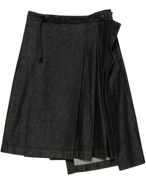 Y-3 Denim Rok - Zwart