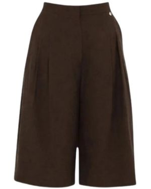 Liu Jo Cropped Trousers - Marrón