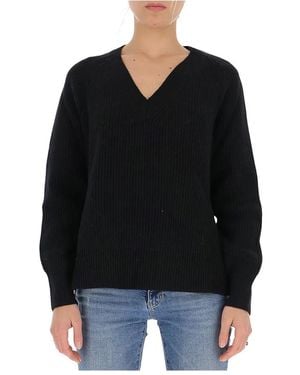 Michael Kors V-Neck Knitwear - Black