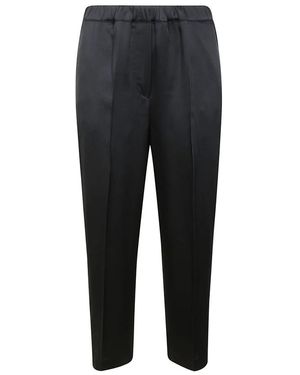 Liviana Conti Tapered Trousers - Zwart