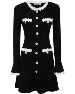 Self-Portrait Knitted Dresses - Negro