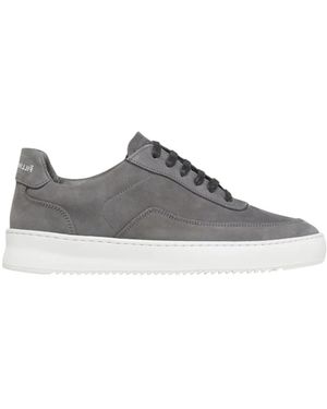 Filling Pieces Mondo 2.0 ripple nubuck shark sneakers - Grigio
