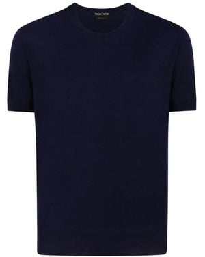 Tom Ford Round-Neck Knitwear - Blue