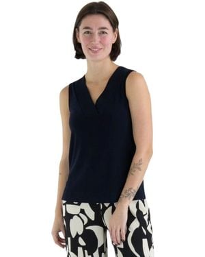 Joseph Ribkoff Sleeveless Tops - Blue