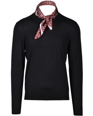Wild Cashmere Seiden Kaschmir Pullover - Schwarz