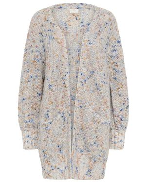 Kaffe Truien & Vesten ,Veelkleurig ,Kaeira Knit Cardigan - Grijs