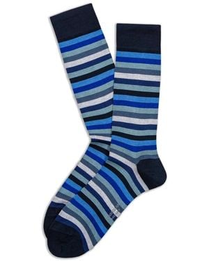 Marcoliani Ondergoed ,Veelkleurig ,Katoen Full Color Over-The-Calf Sokken - Blauw