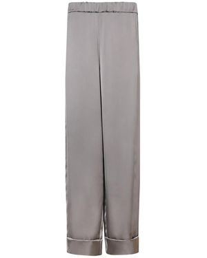 Blanca Vita Straight Trousers - Grey