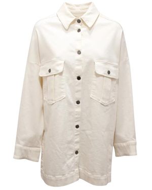ViCOLO Dx5029 Oversize Denim Jacket - Wit