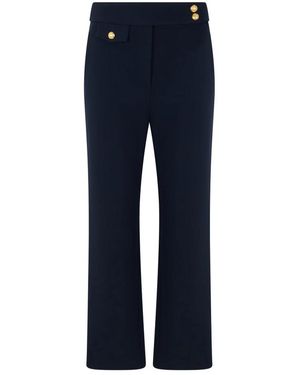 Veronica Beard Broeken ,Blauw ,Leer Renzo Pant