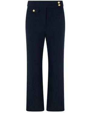 Veronica Beard Broeken ,Blauw ,Leer Renzo Pant