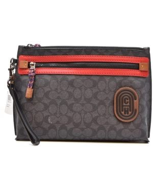 COACH Accessoires ,Bruin Pasjeshouder Portemonnee - Grijs