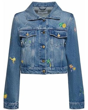 CASABLANCA Denim Jackets - Blue