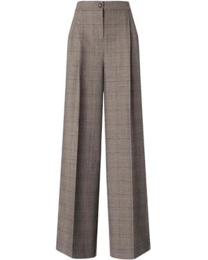 Pinko Broeken ,Bruin ,Wol Plumeria Wijde Broek