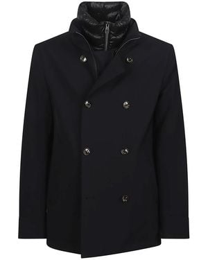 Montecore Double-Breasted Coats - Black