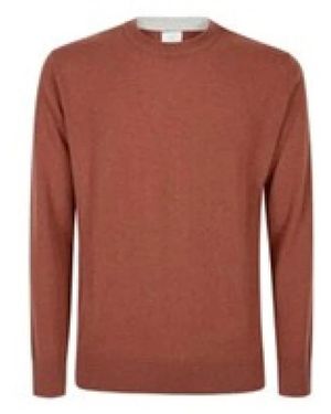 Eleventy Maglia Girocollo Tipping - Rot