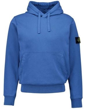 Stone Island Blauwe Hoodie Met Zak