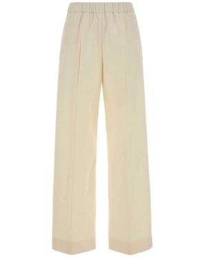 Jil Sander Wide Trousers - Natural
