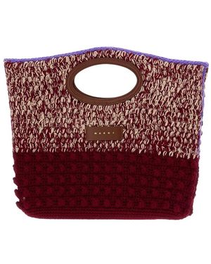 Marni Knotty Crochet Clutch - Rood