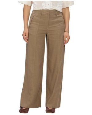 ROUGE EDIT Broeken ,Bruin ,Rousummer Hw W/F Trouser - Naturel