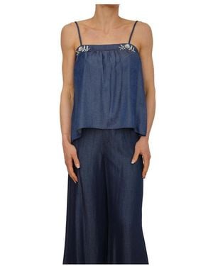 Liu Jo Sleeveless Tops - Blue