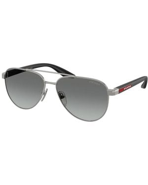 Prada Sonnenbrille Linea Rossa Ps A52S - Grau