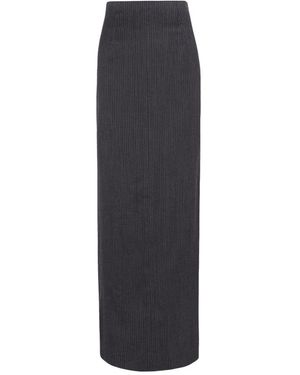 Cortana High-Waisted Maxi Skirt - Grijs